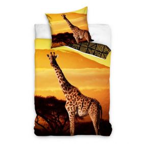 Dekbedovertrek Wild Giraffe (Sunset Orange)