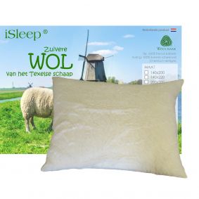 iSleep Wollen Kussen Deluxe (wolvacht)